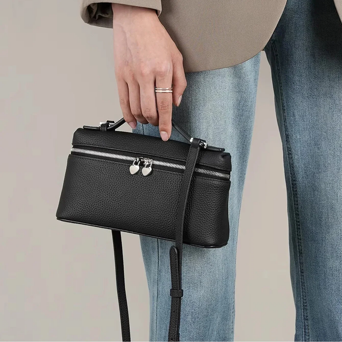 Iris - Sac bandoulière rigide femme